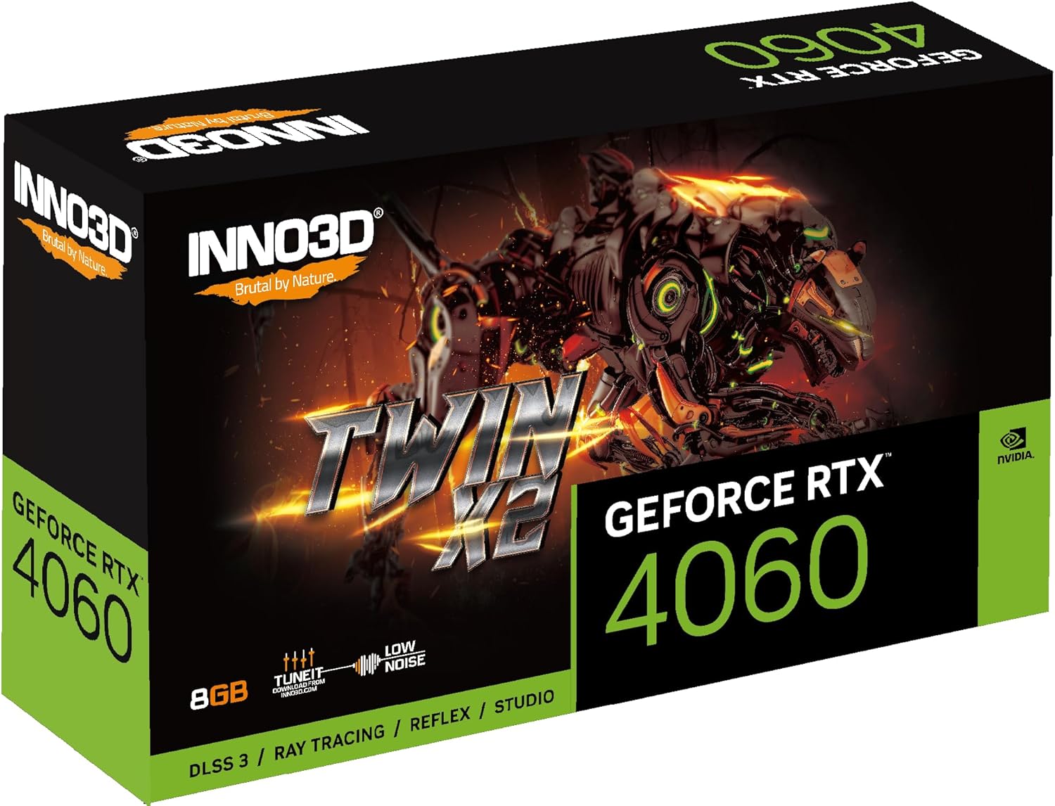 Inno3D Graphics Card RTX 4060 8GB Twin X2 Inno3D Graphics Card RTX 4060 8GB Twin X2